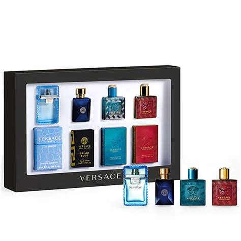 set versace mini|Versace deluxe miniature gift set.